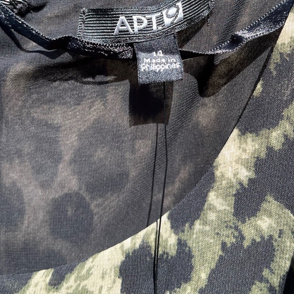 Apt. 9 leopard print sleeveless dress size 14 - Picture 3 of 17